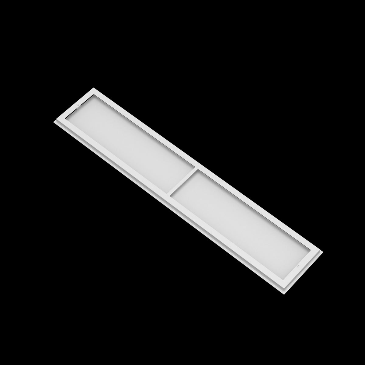12x64 ceiling vent cover, back view