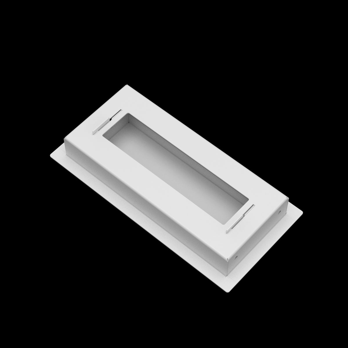 4x9 wall vent cover, back view
