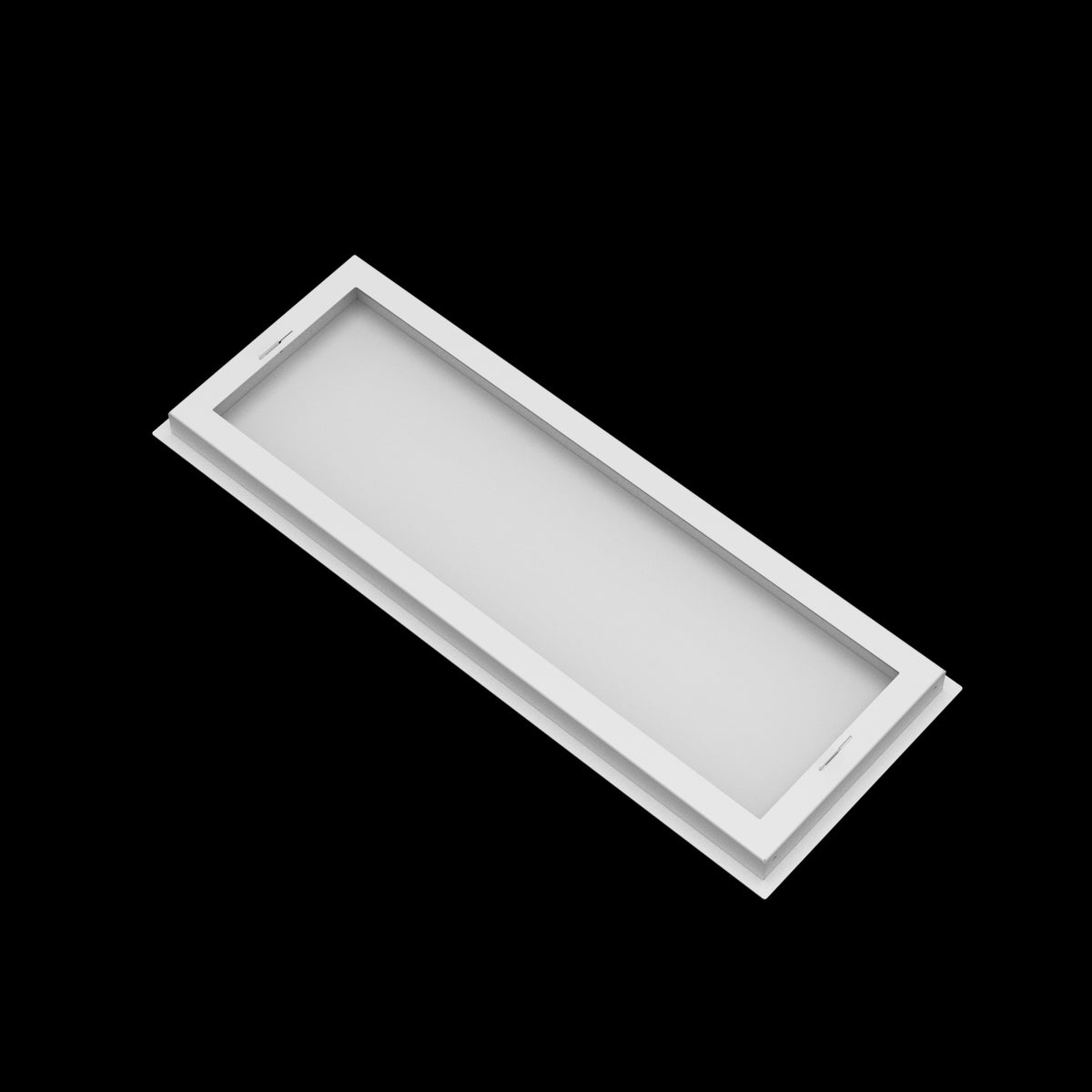 10x28 wall vent cover, back view