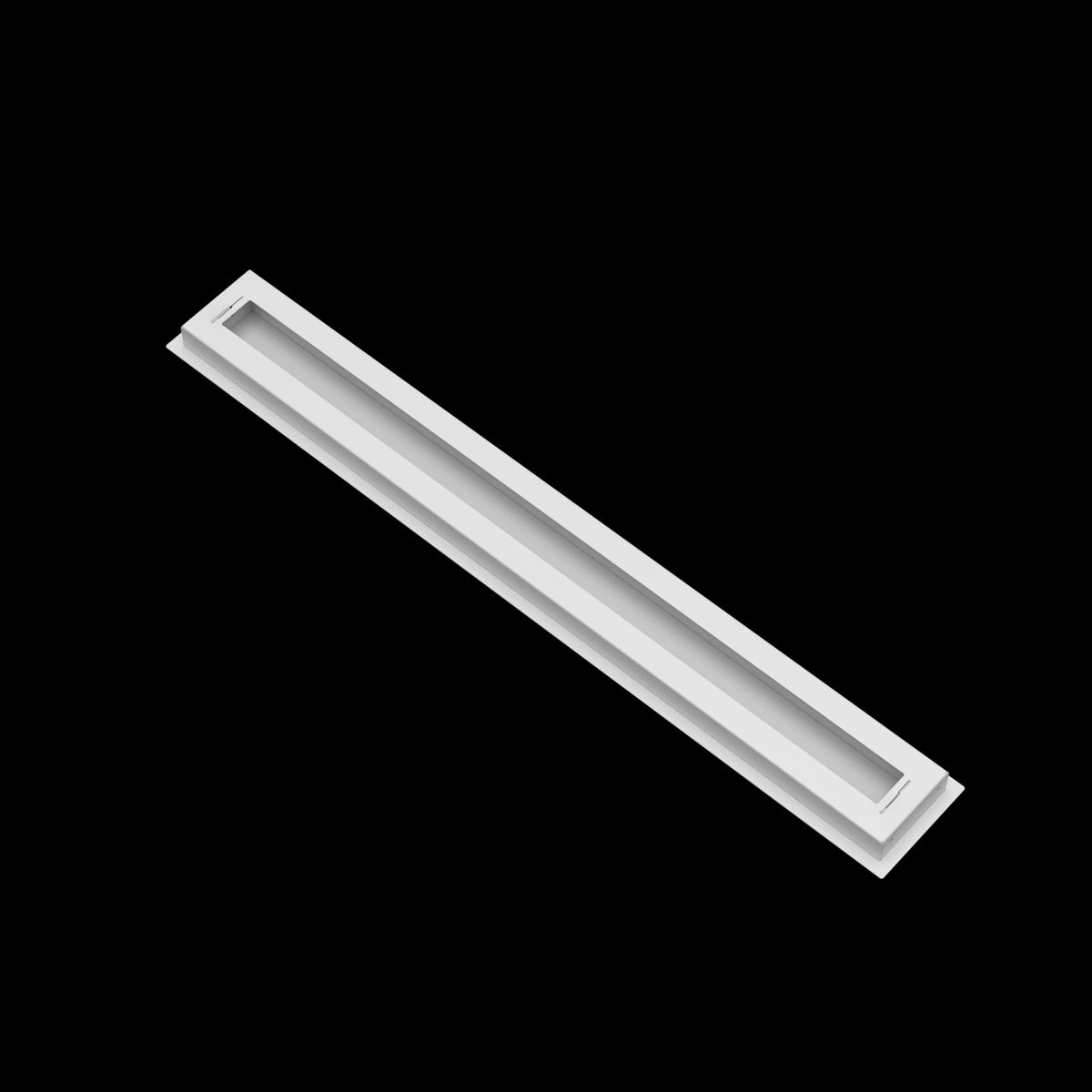 4x35 wall vent cover, back view