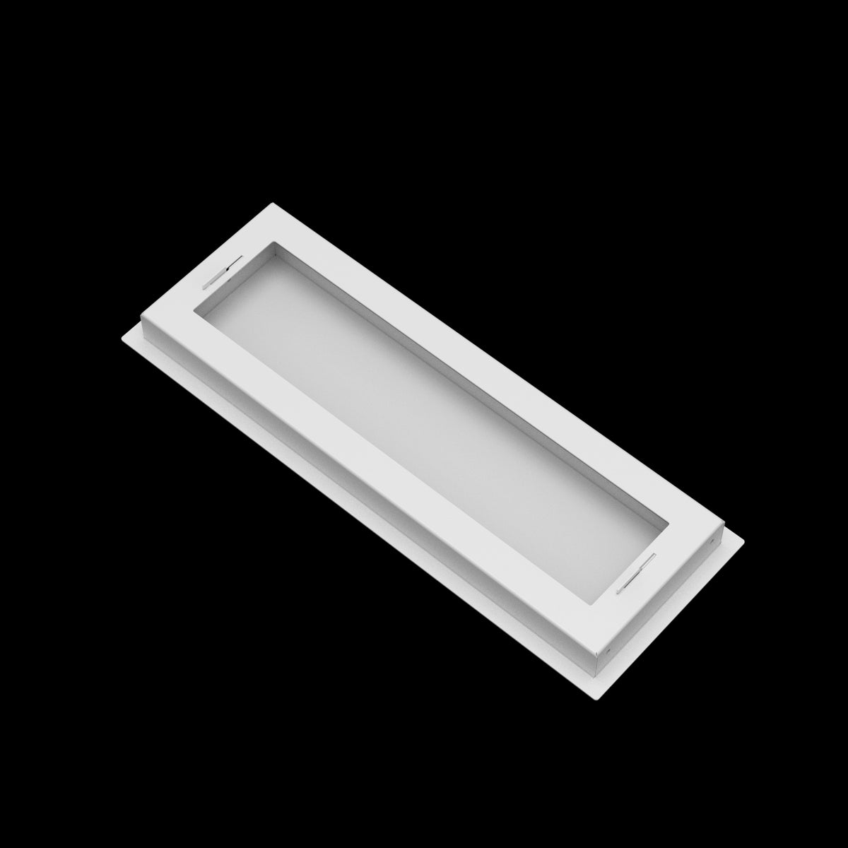 6x18 wall vent cover, back view