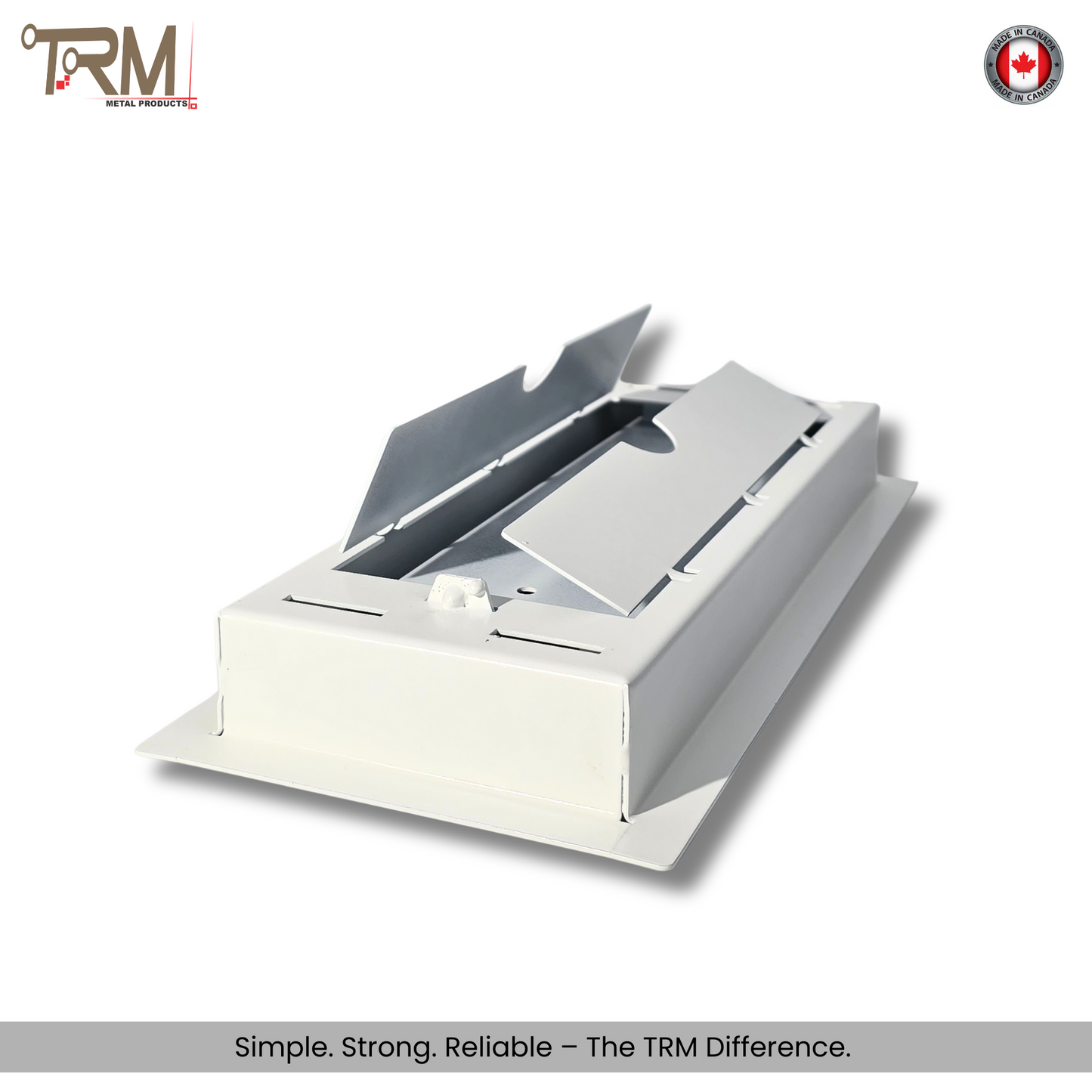 4x12 Classic Drop-in Air Vent, Flush Floor-Matching, All Metal, Floor Vent Cover (12x4)