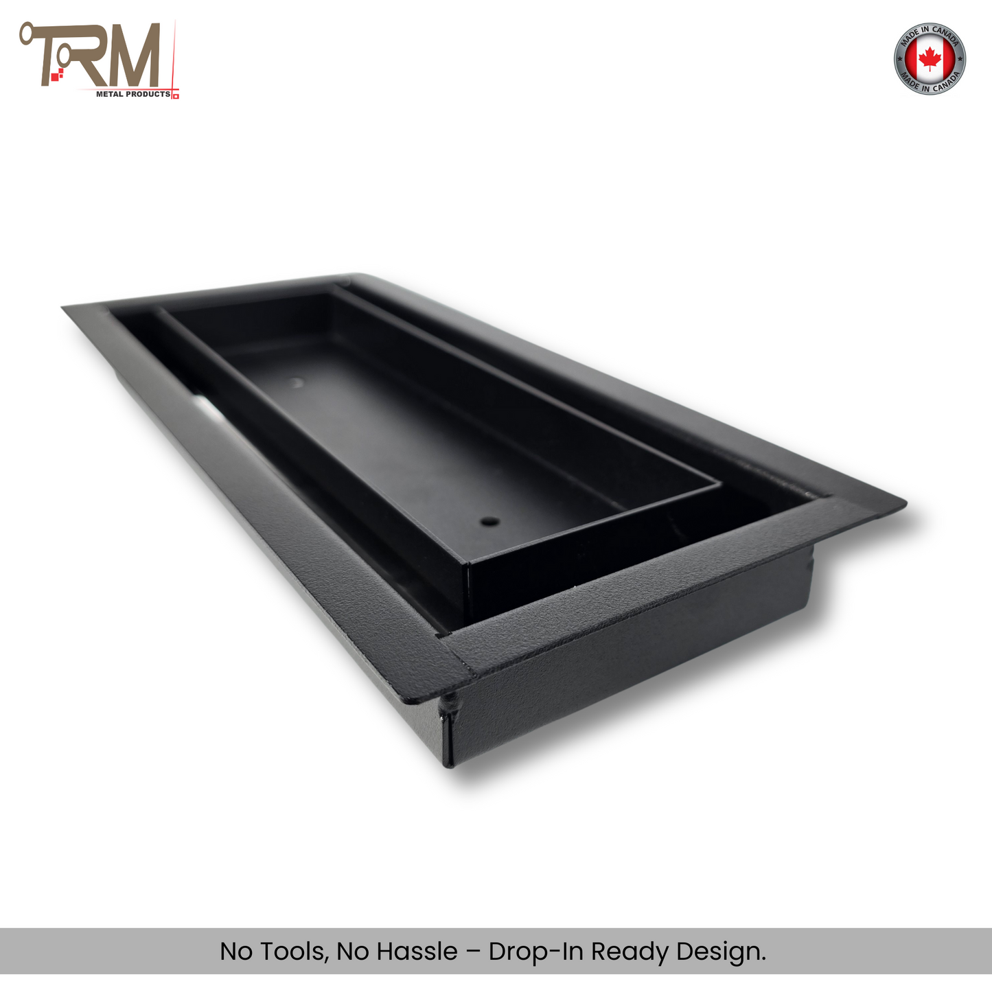 4x12 Classic Drop-in Air Vent, Flush Floor-Matching, All Metal, Floor Vent Cover (12x4)