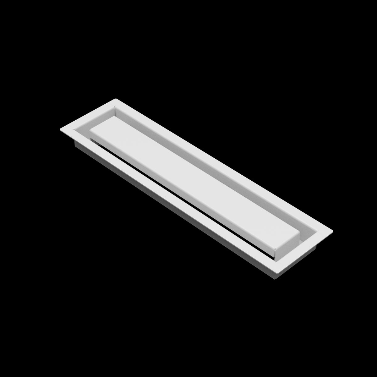 3x14 ZenFlow floor register, white