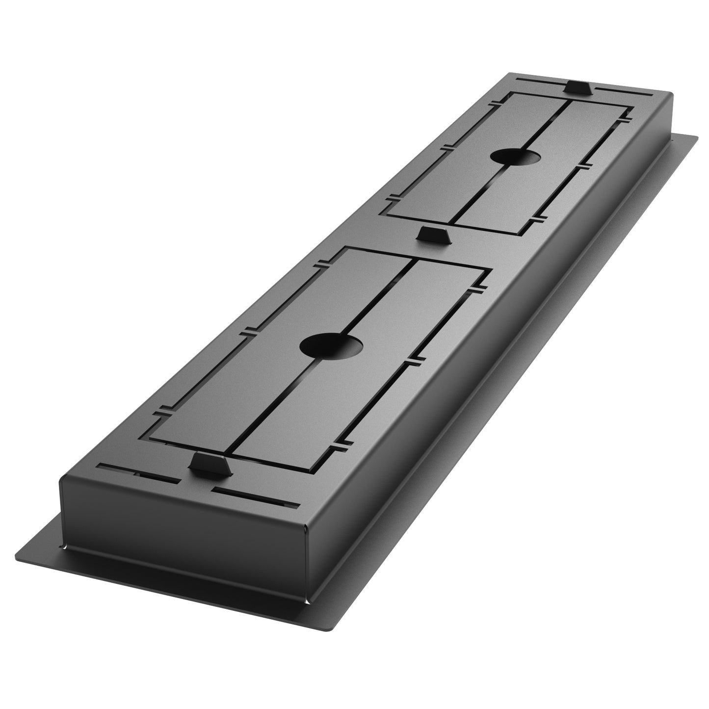 4x20 Classic Drop-in Air Vent, Flush Floor-Matching, All Metal, Floor Vent Cover (20x3)