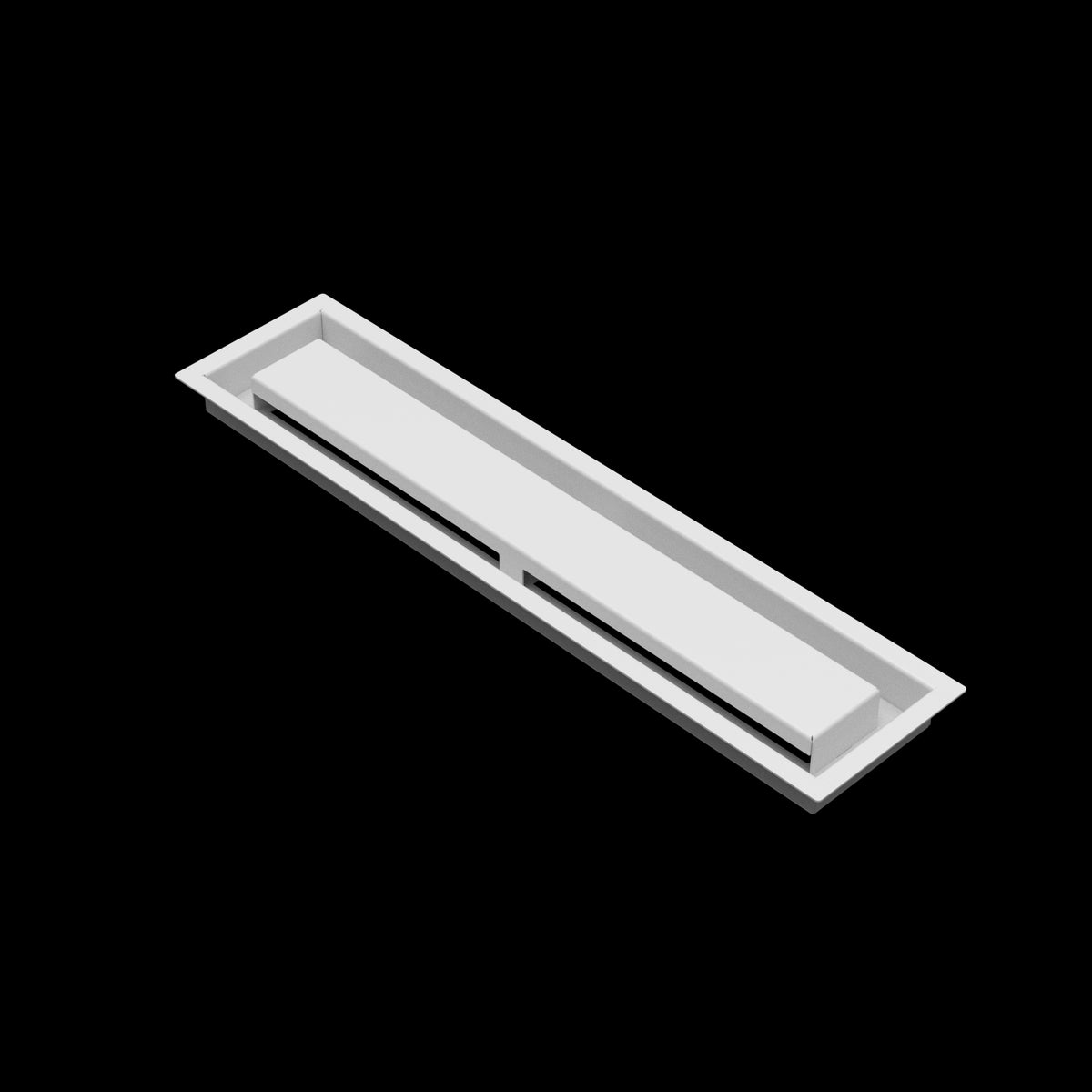4x20 ZenFlow floor register, white