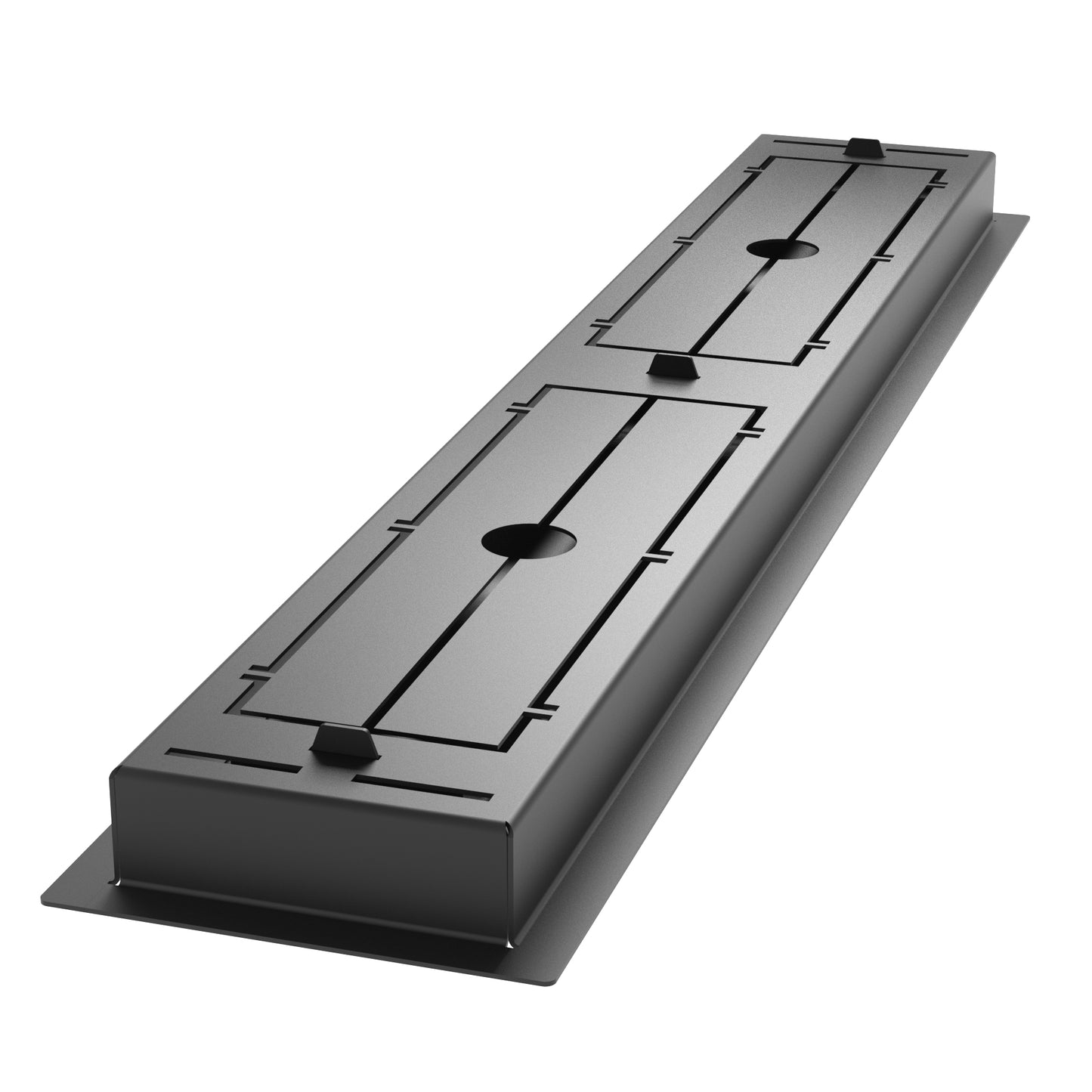 4x28.75 Classic Drop-in Air Vent, Flush Floor-Matching, All Metal, Floor Vent Cover