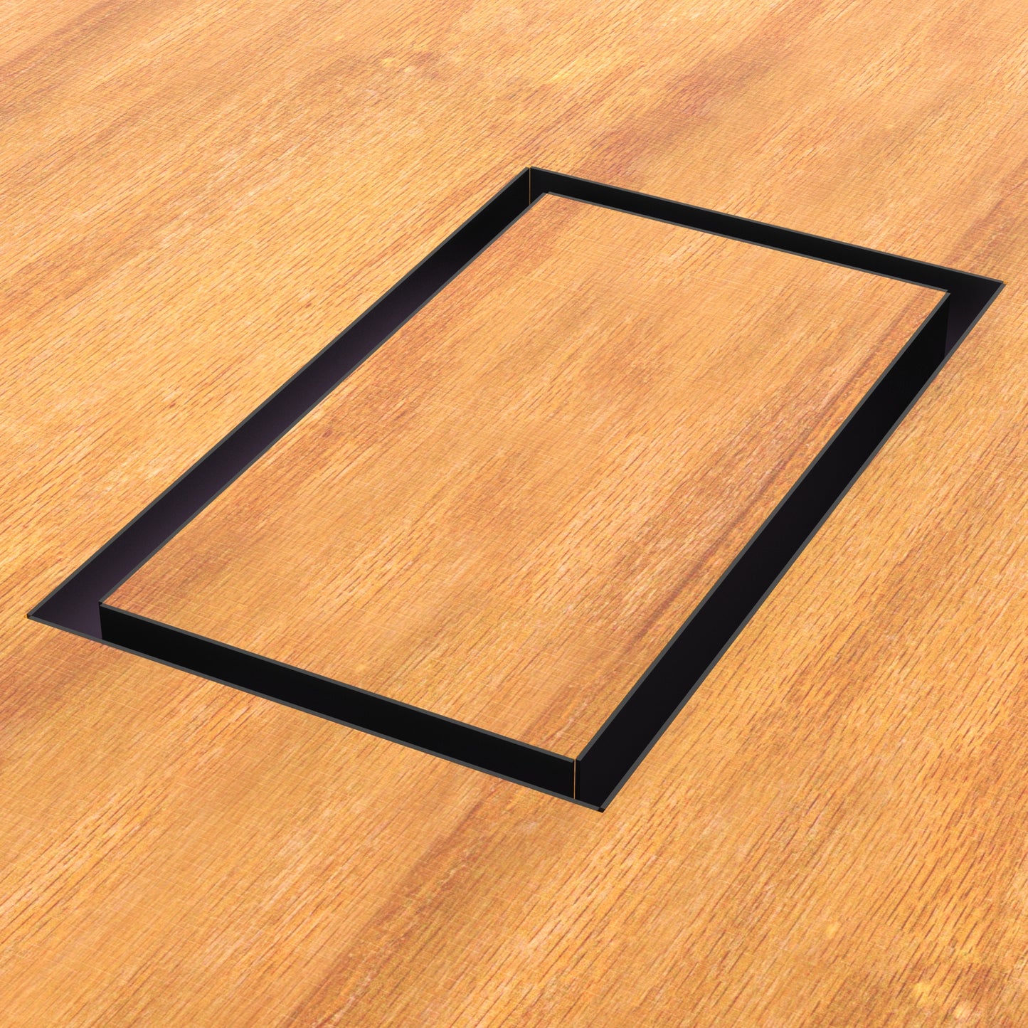 4x10 Undermount Air Vent, Floor-Matching, All Metal, Flush Floor Vent Cover (10x4)