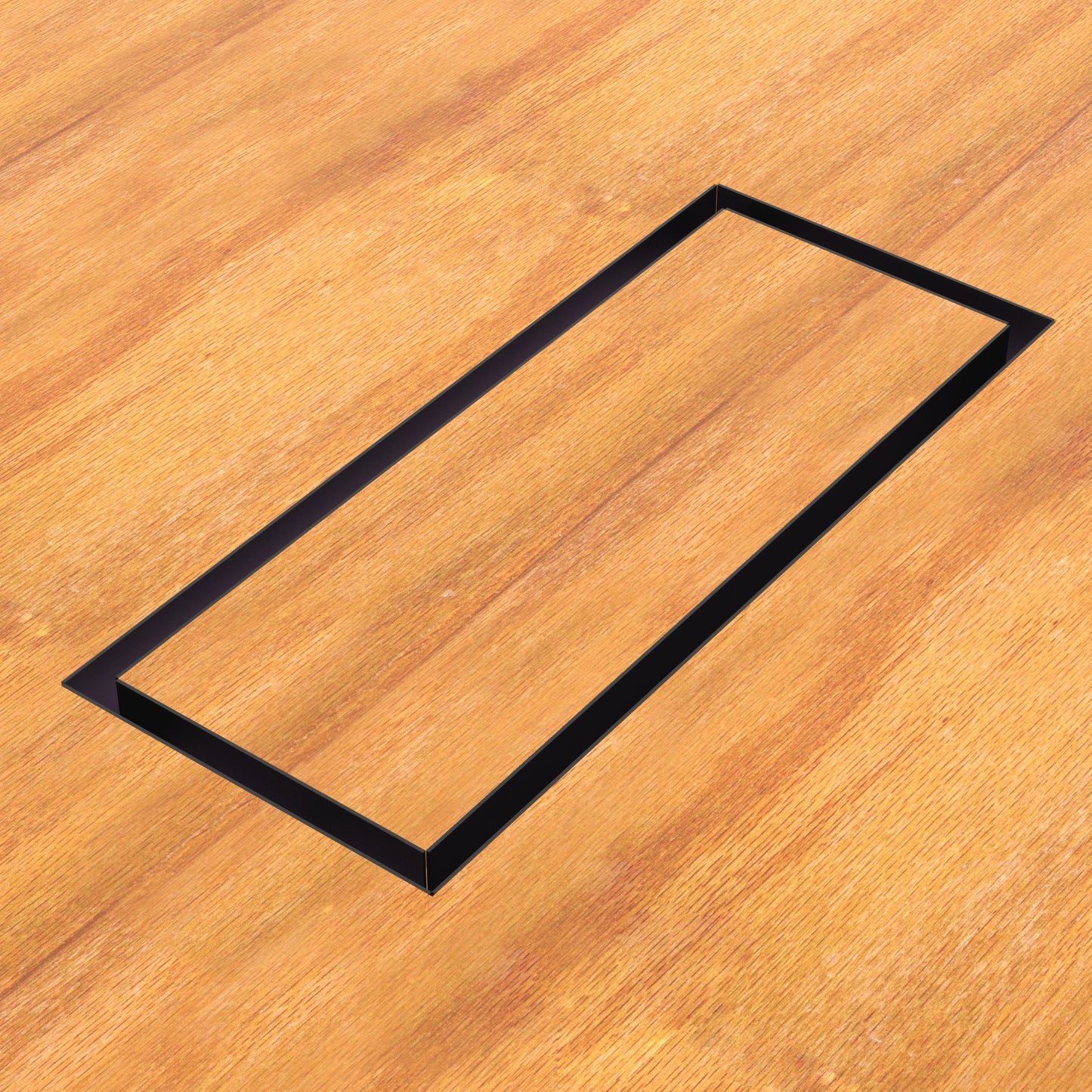 4x10 Undermount Air Vent, Floor-Matching, All Metal, Flush Floor Vent Cover (10x4)