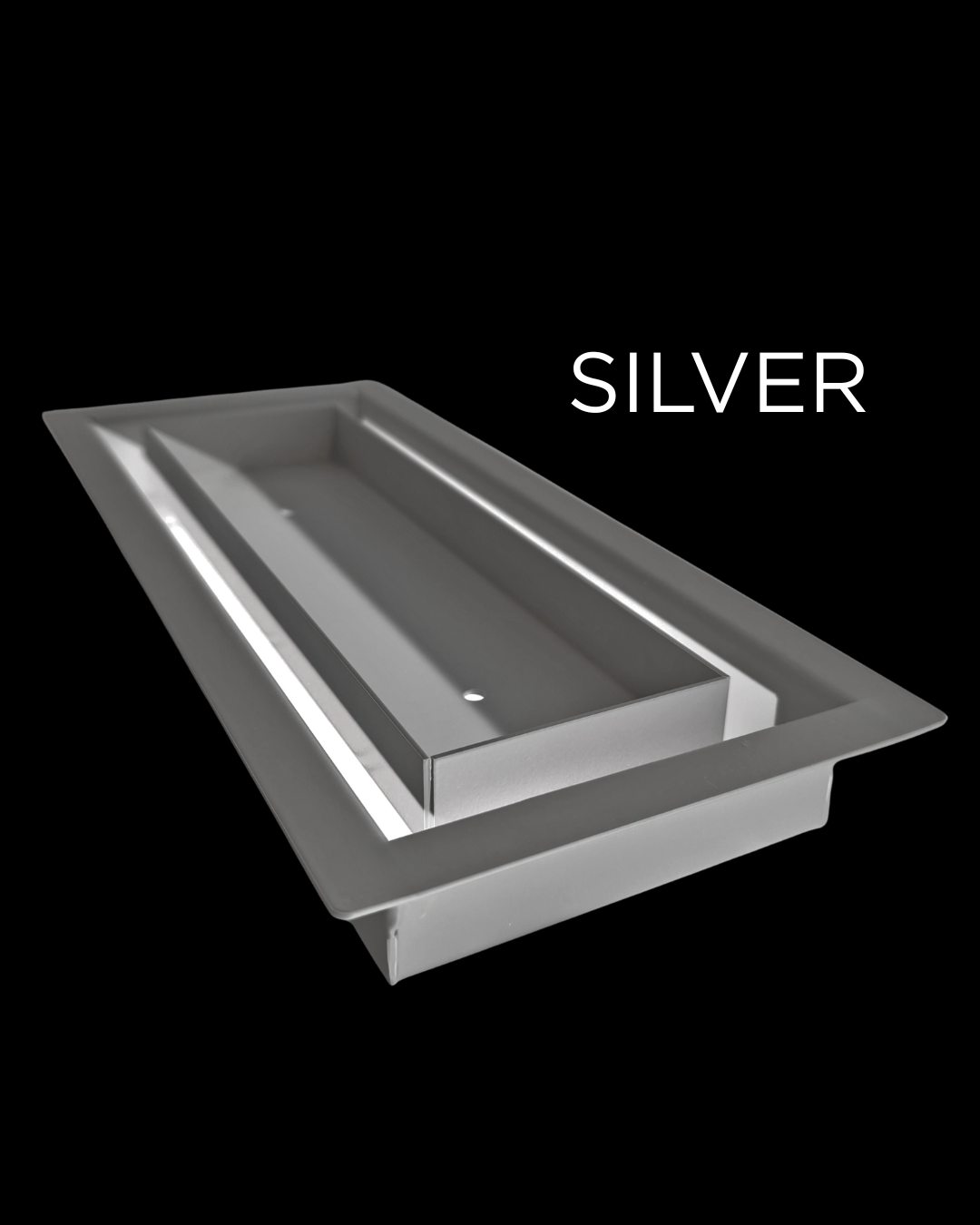 6x8 Classic Drop-in Air Vent, Flush Floor-Matching, All Metal, Floor Vent Cover (8x6)