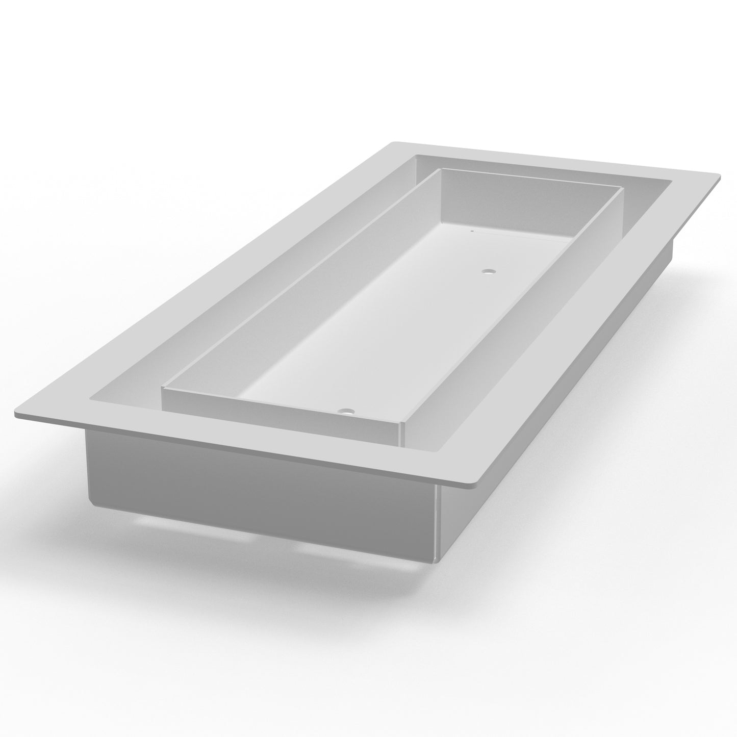 6x24 Classic Drop-in Air Vent, Flush Floor-Matching, All Metal, Floor Vent Cover (24x6)