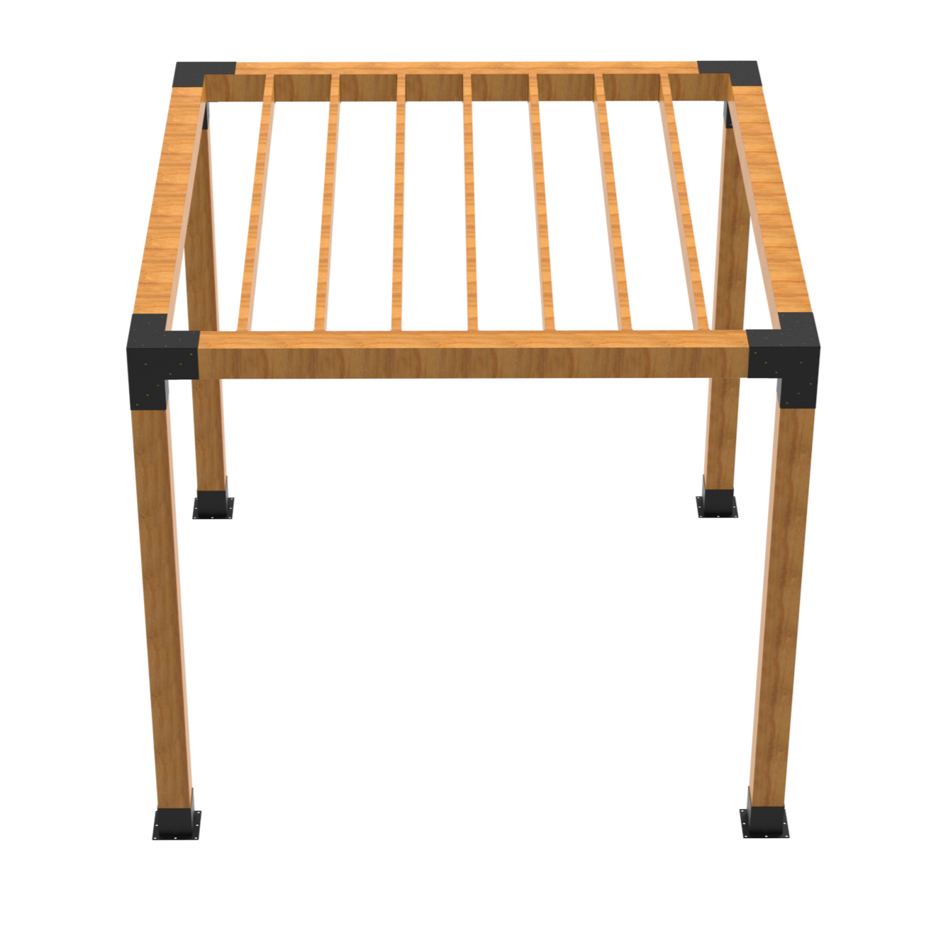 Pergola Kit with Rafter Brackets -6x6