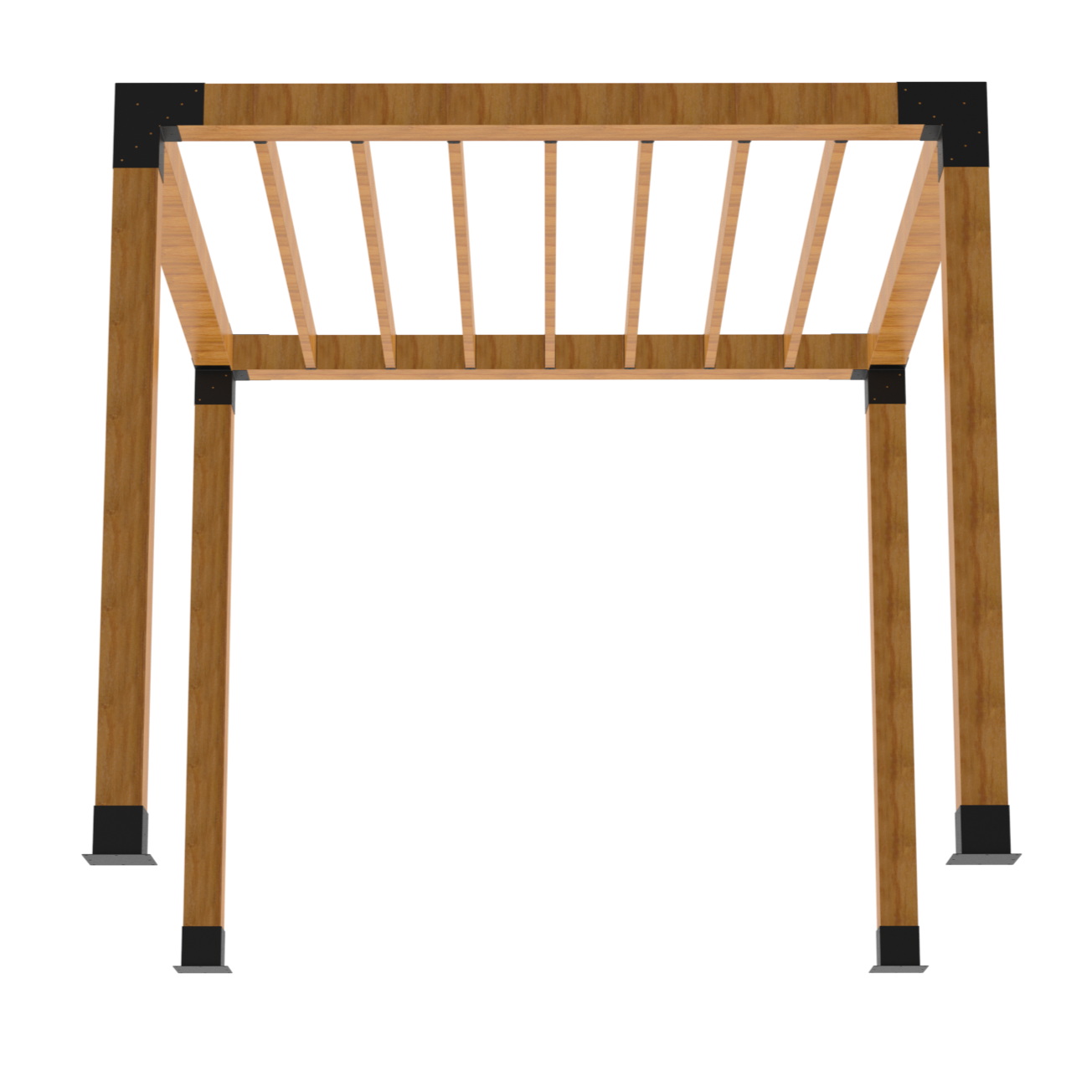 Pergola Kit with Rafter Brackets -4x4