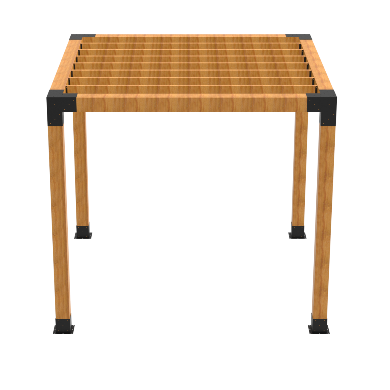 Pergola Kit with Rafter Brackets -6x6