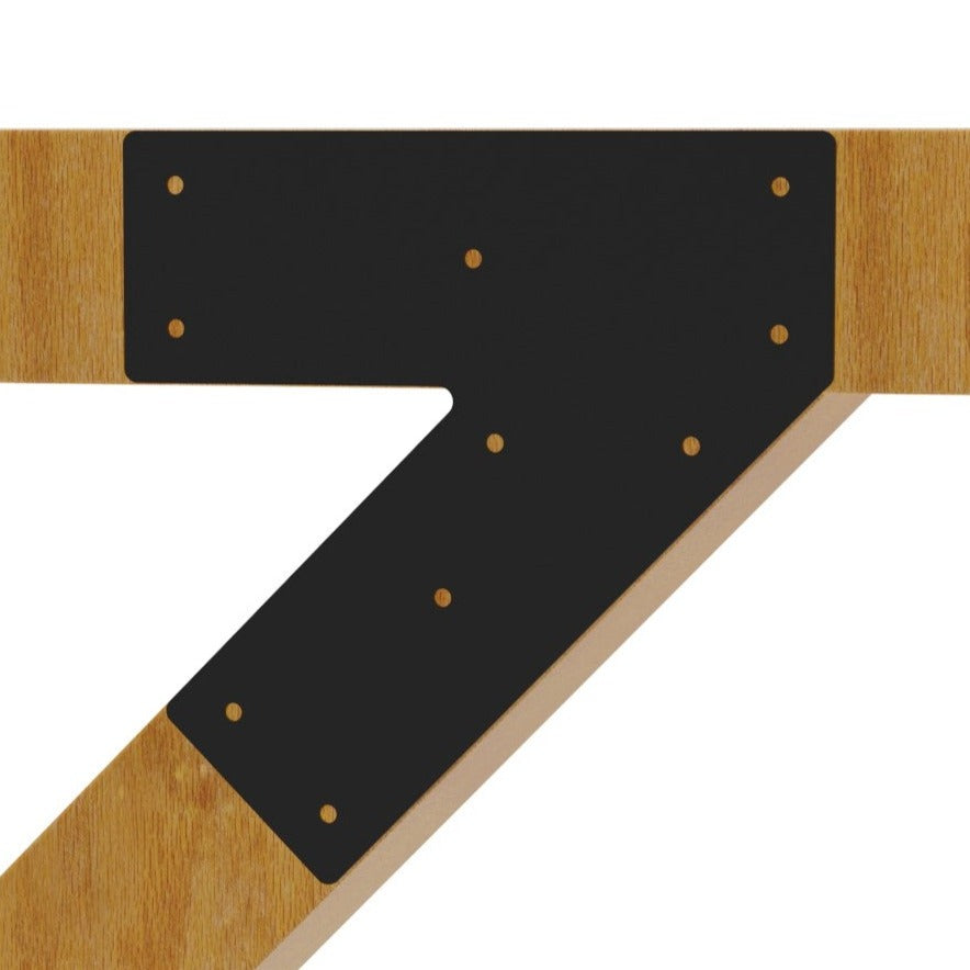 45 Degree Angled Flat Bracket - Acute 45 Mending Plate - Connector Plates