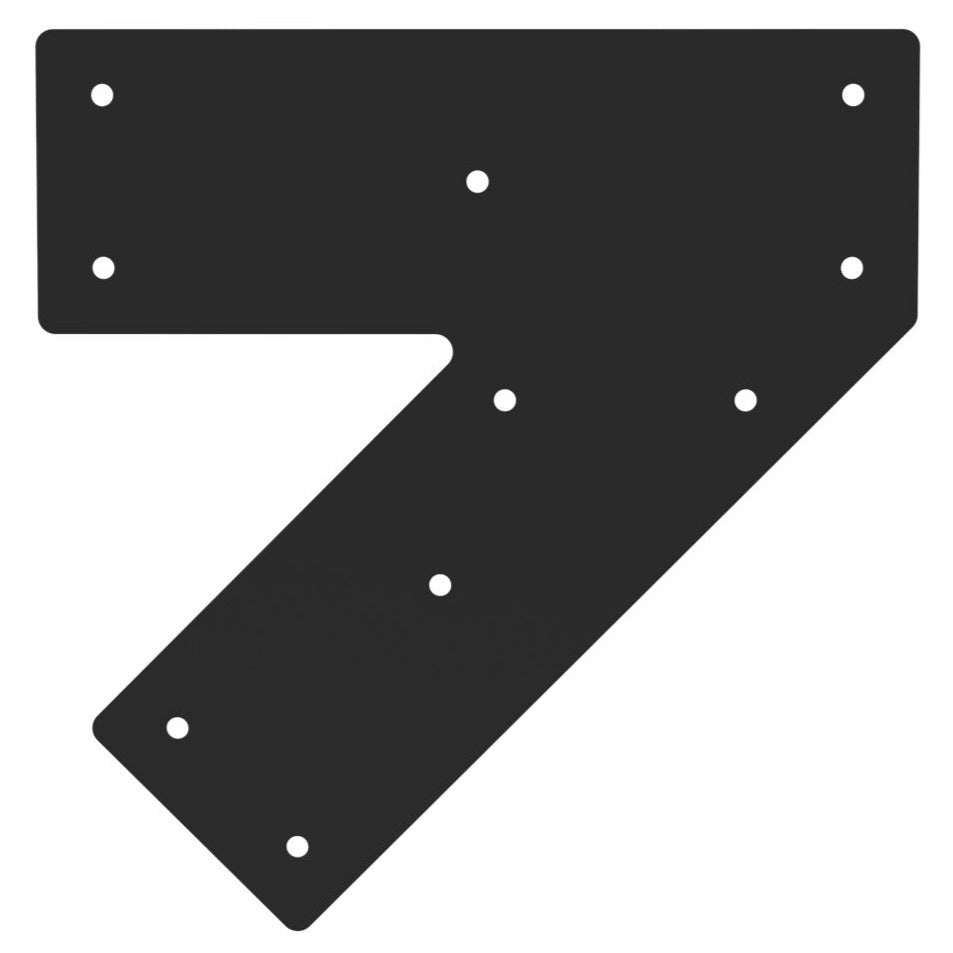 45 Degree Angled Flat Bracket - Acute 45 Mending Plate - Connector Plates