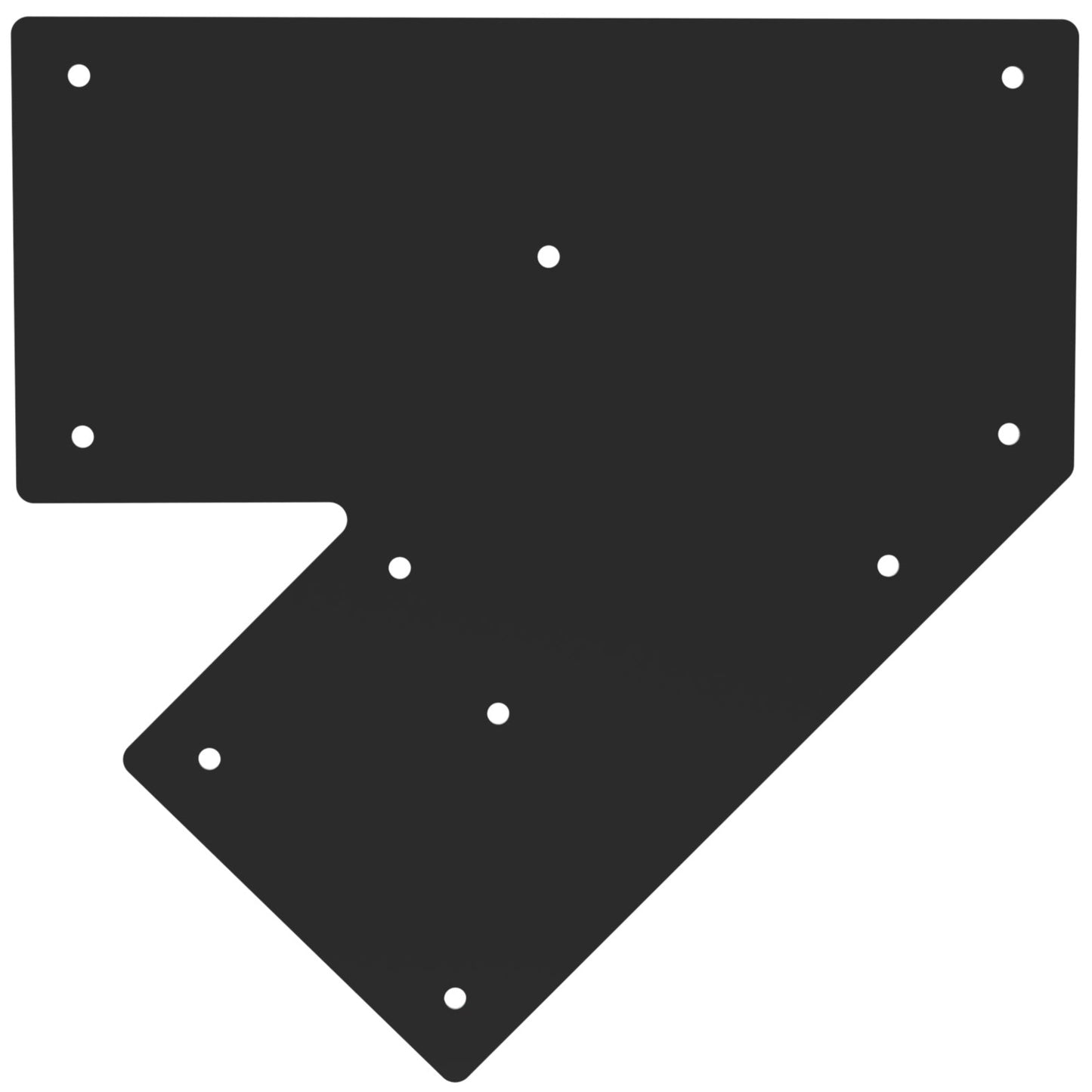 45 Degree Angled Flat Bracket - Acute 45 Mending Plate - Connector Plates