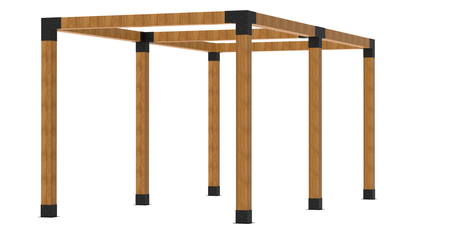 Double Pergola Kit for 6"X6" Wood Posts