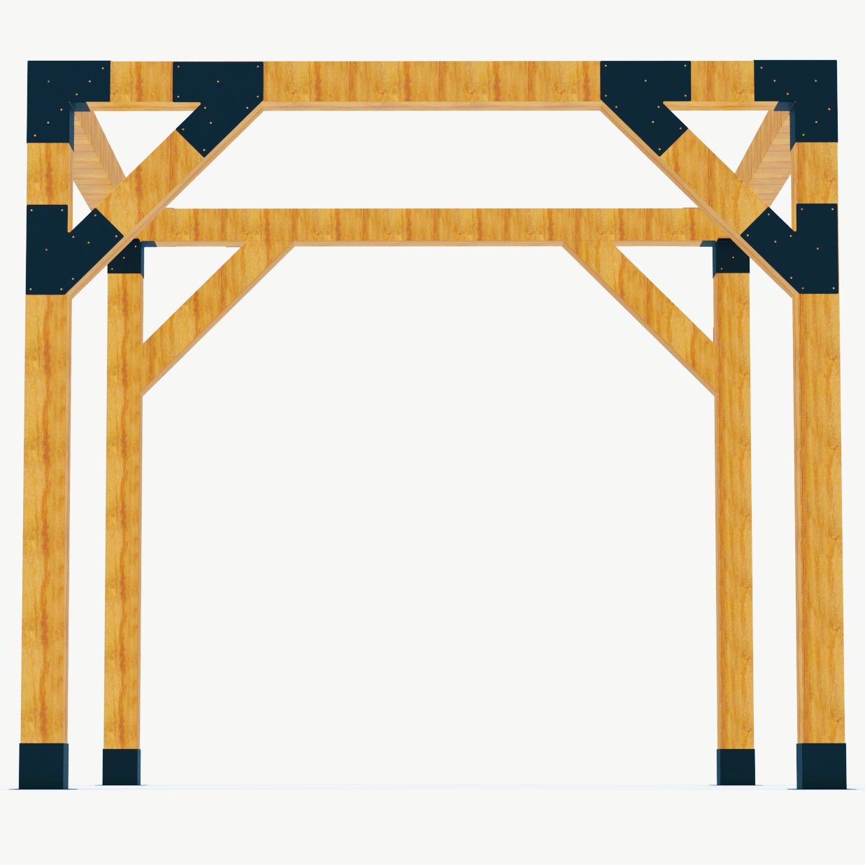 Pergola Kit with Stiffeners - 4x4