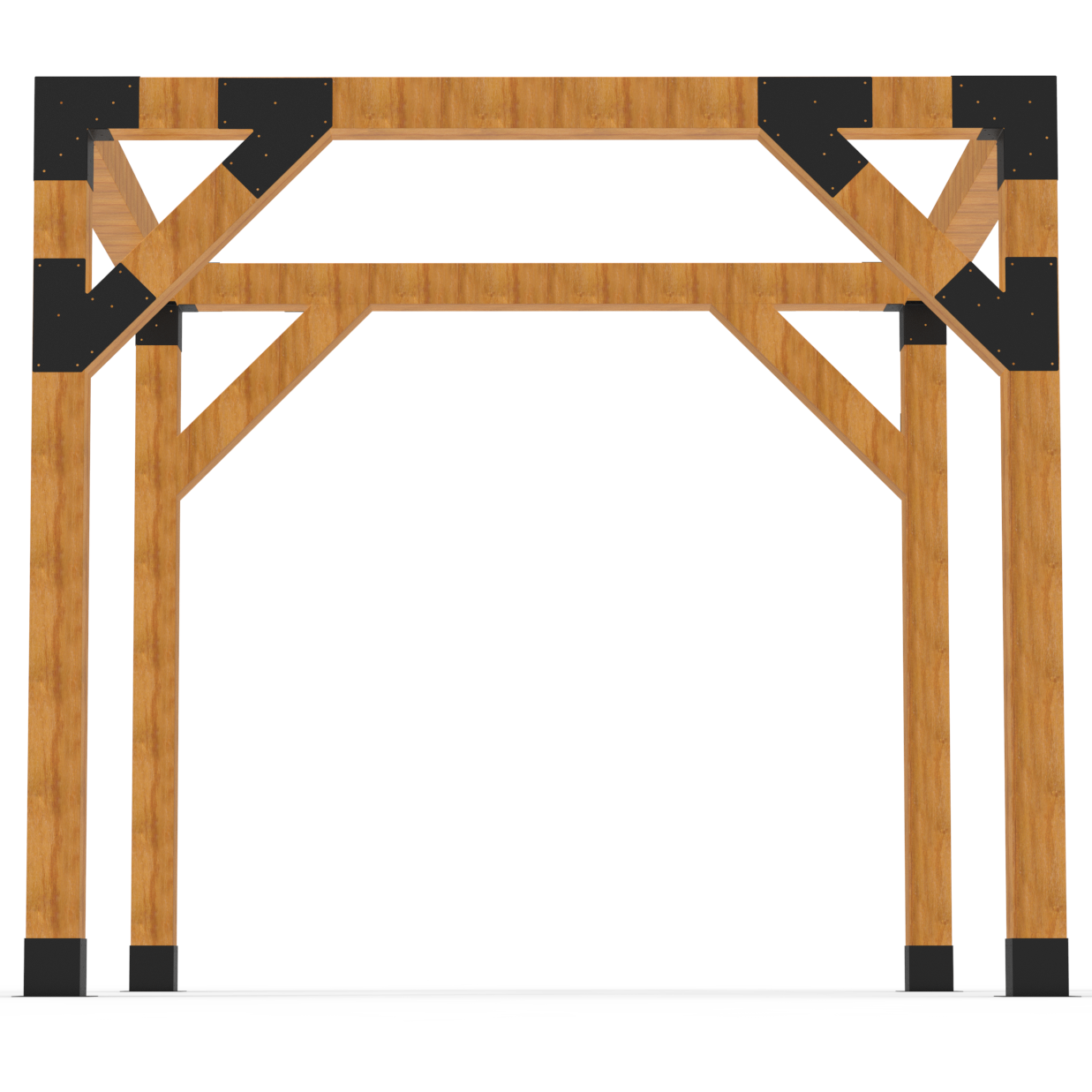 Pergola Kit with Stiffeners - 4x4