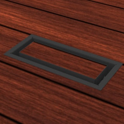 4x12 (12x4) - Breeze Model - Drop-in Air Vent, Floor-Matching, All Metal, Air Vent Cover
