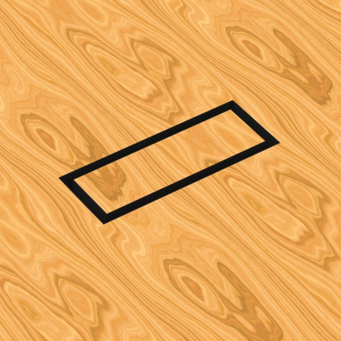 Undermount Air Vent, Floor-Matching, All Metal, Flush Floor Vent Cover
