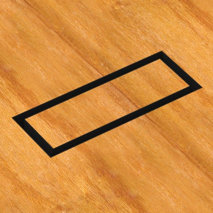 Undermount Air Vent, Floor-Matching, All Metal, Flush Floor Vent Cover