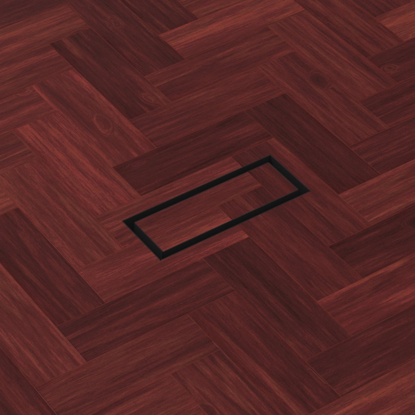 Undermount Air Vent, Floor-Matching, All Metal, Flush Floor Vent Cover
