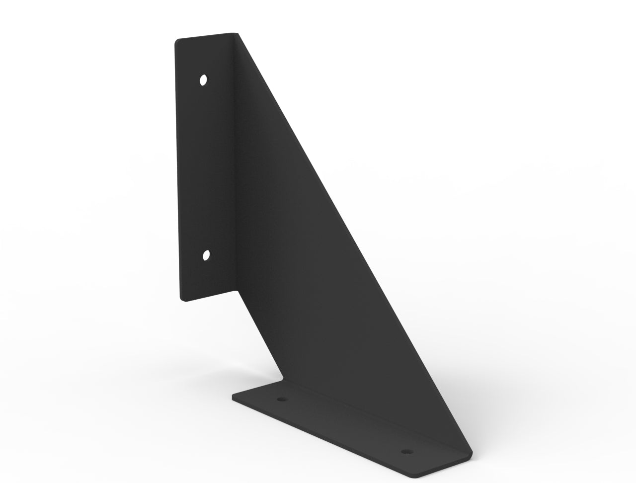Smart Angle Shelf Brackets - Black - 14G Gauge