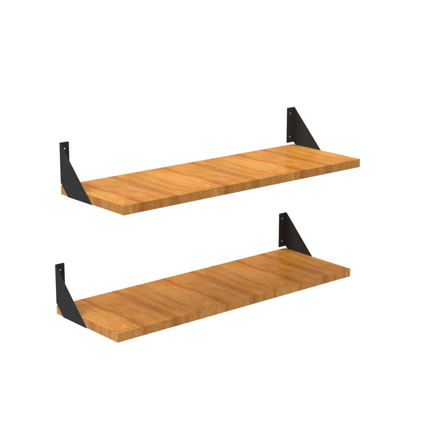 Smart Angle Shelf Brackets - Black - 14G Gauge