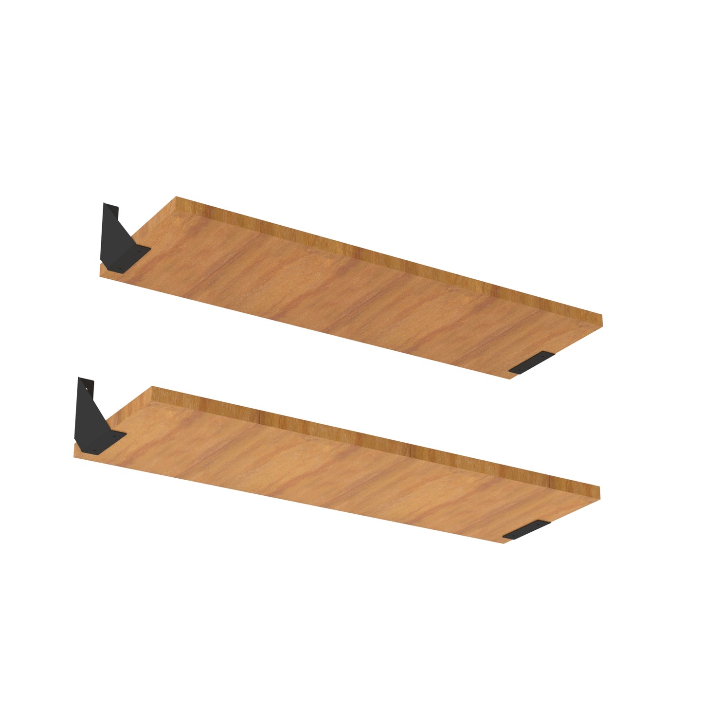 Smart Angle Shelf Brackets - Black - 14G Gauge