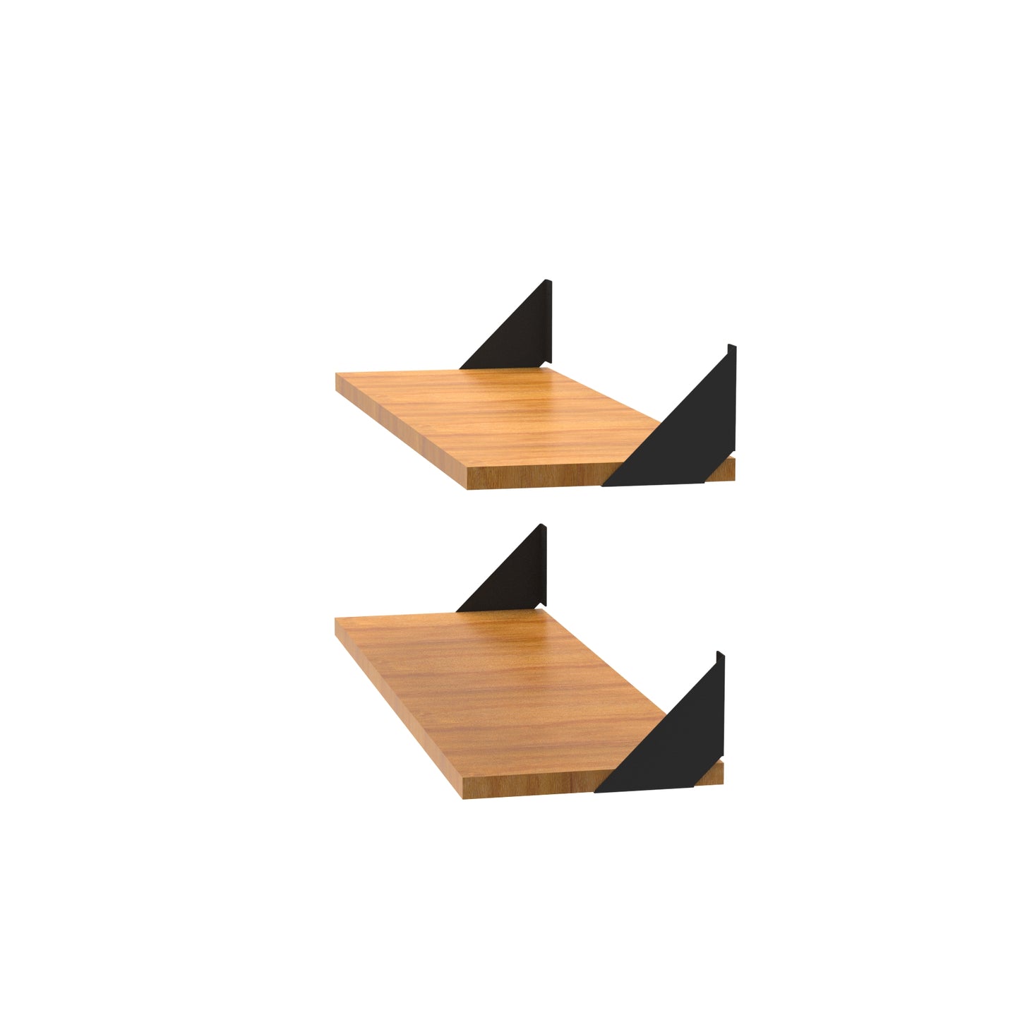 Smart Angle Shelf Brackets - Black - 14G Gauge