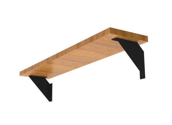 Smart Angle Shelf Brackets - Black - 14G Gauge