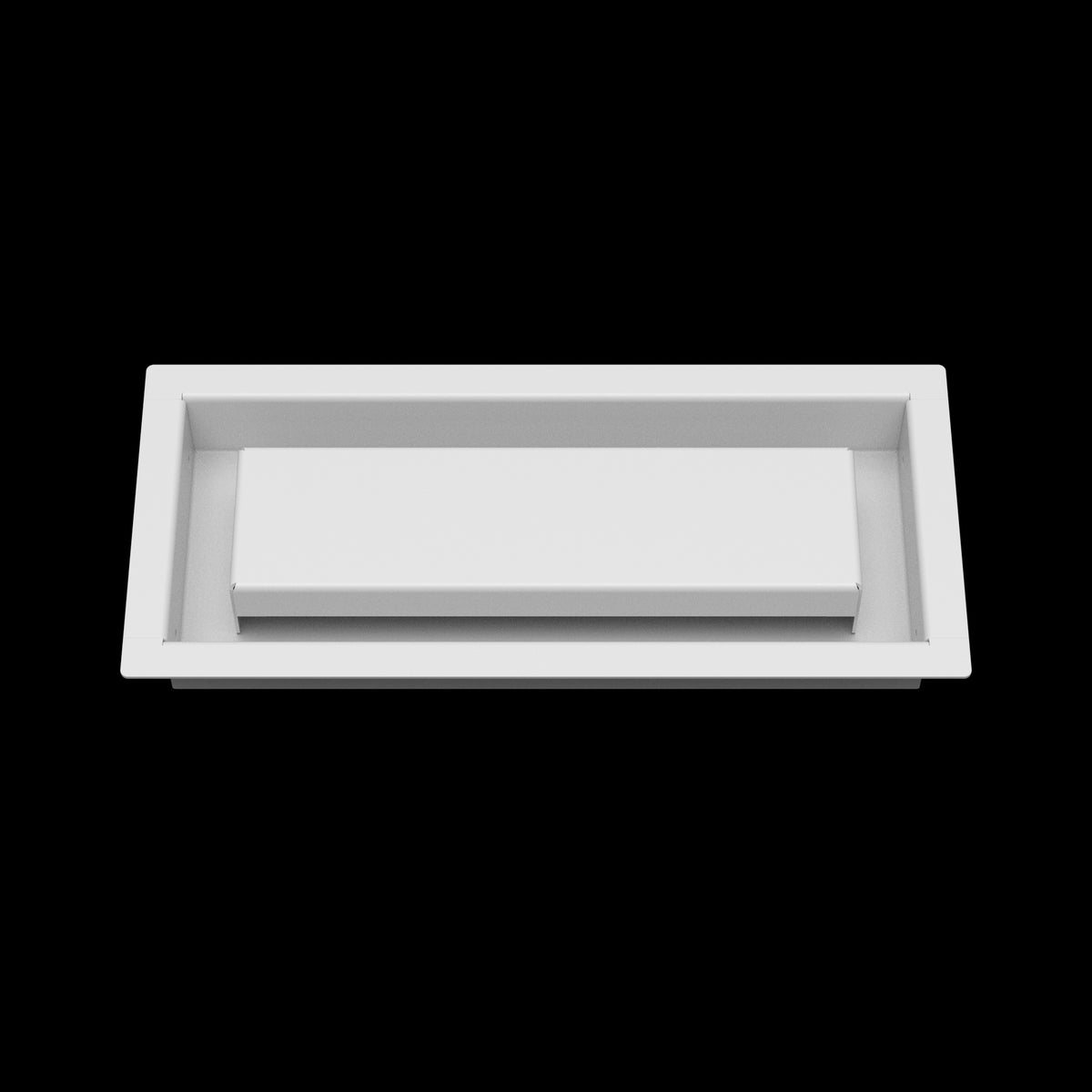 4x10 wall vent cover, front view
