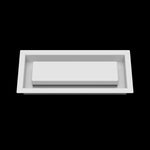 4x10 wall vent cover, front view
