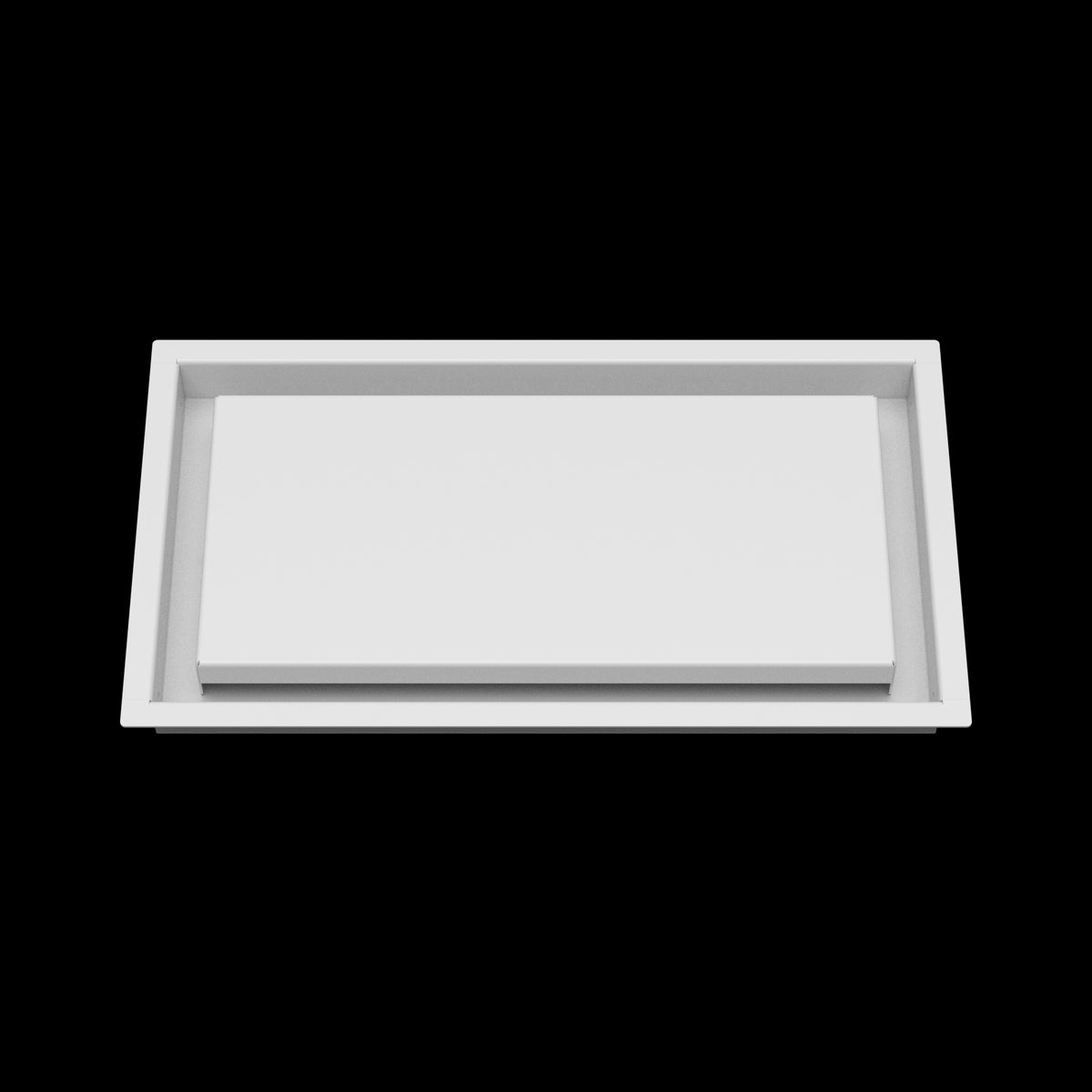 8x15 wall vent cover, front view