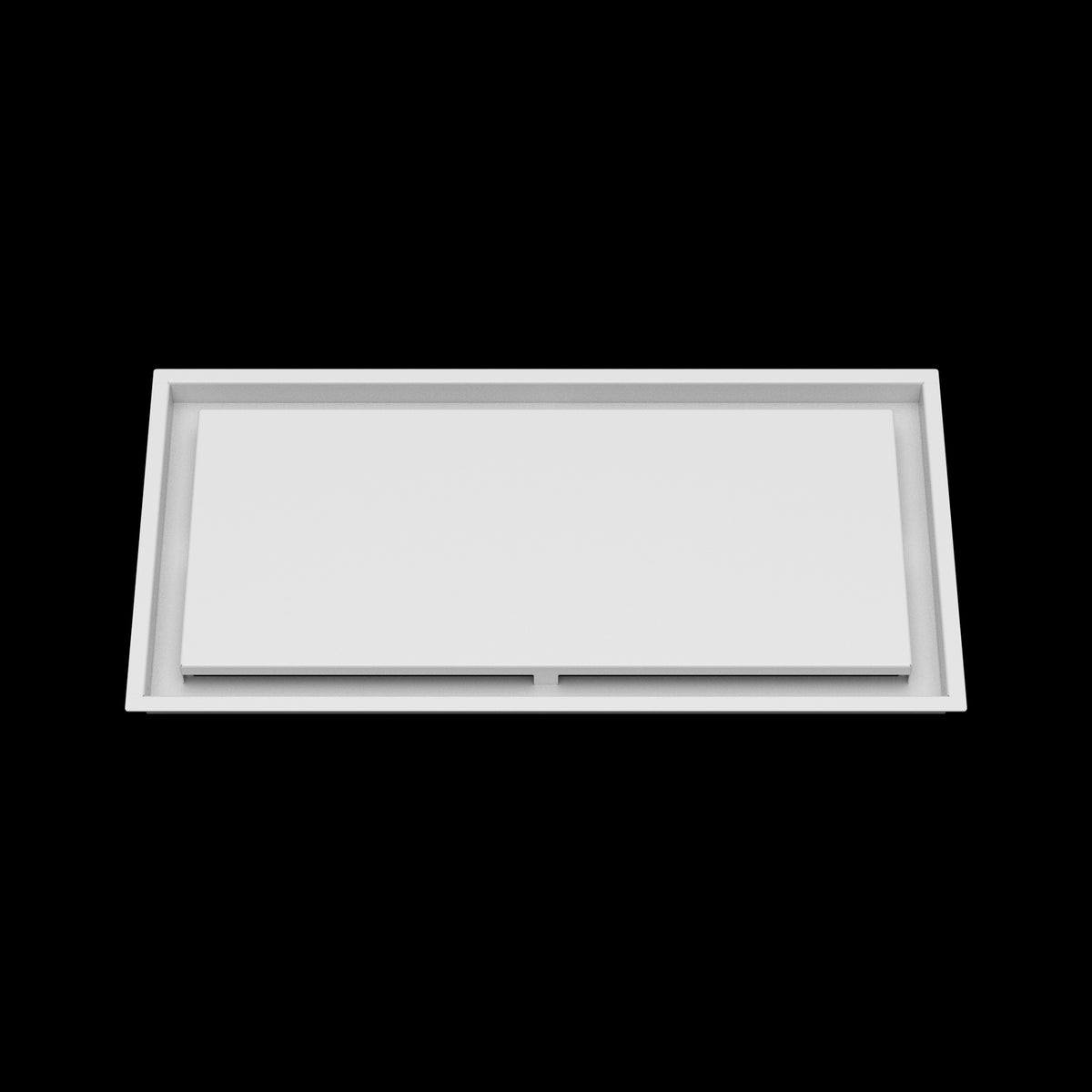 12x25 ceiling vent cover, front view