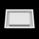6x8 wall vent cover, front view