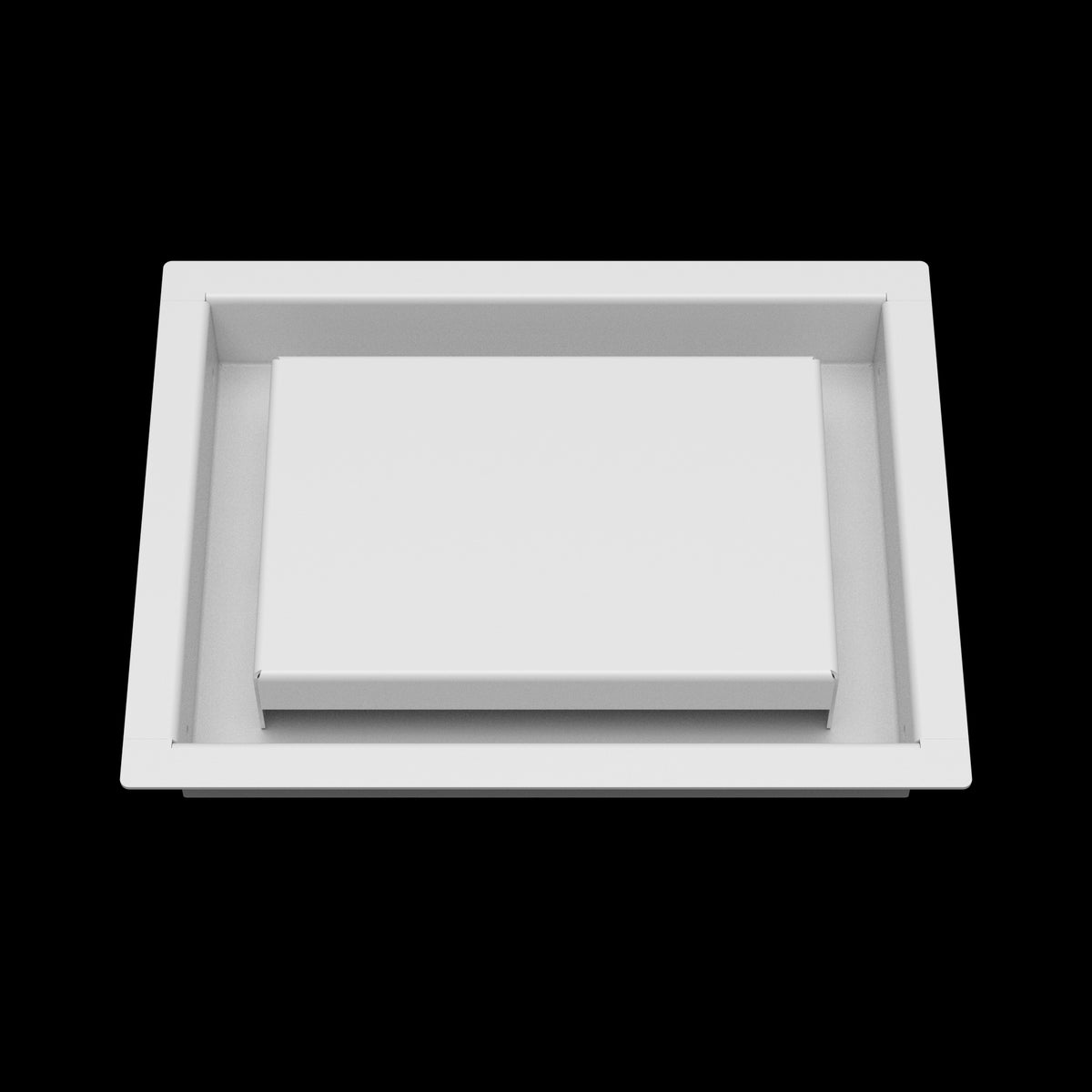 6x8 wall vent cover, front view