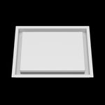 10x13 wall vent cover, front view