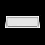 8x21 ceiling vent cover, front view