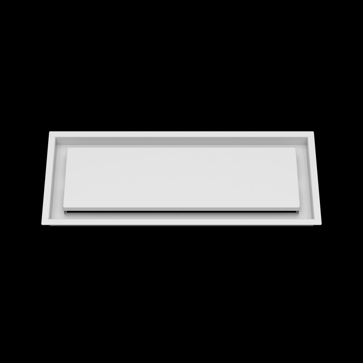 8x21 ceiling vent cover, front view