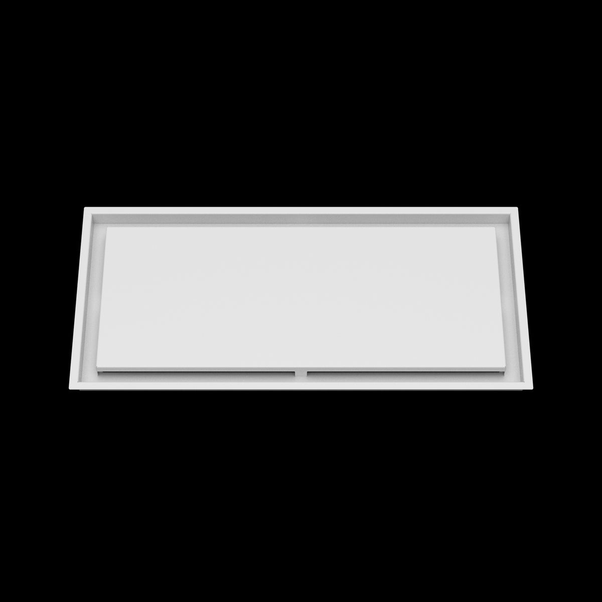 13x28 ceiling vent cover, front view