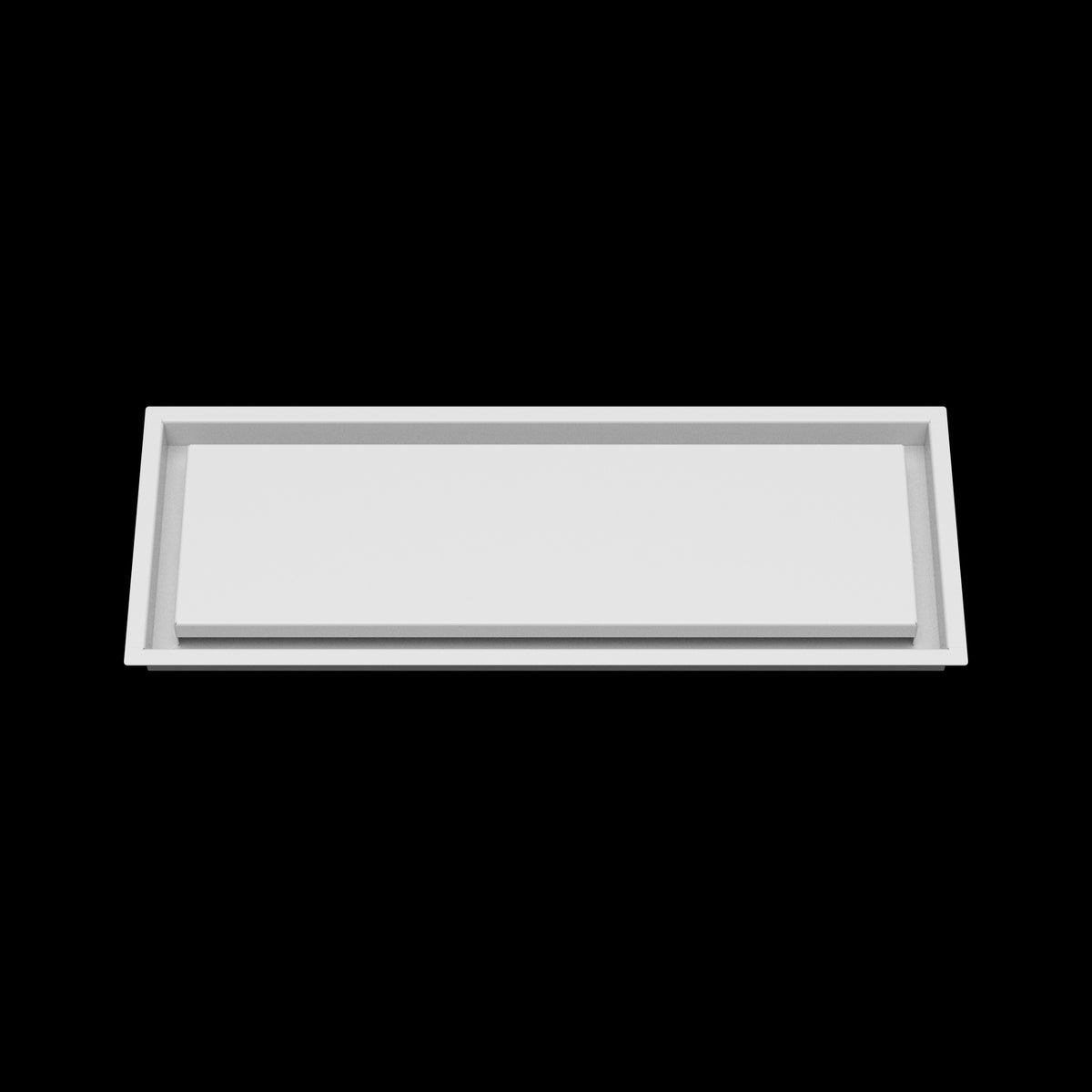 8x23 wall vent cover, front view