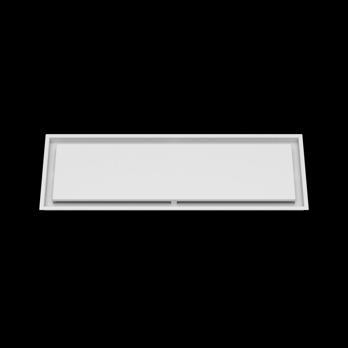 11x34 ceiling vent cover, front view