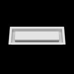 4x12 ceiling vent cover, front view