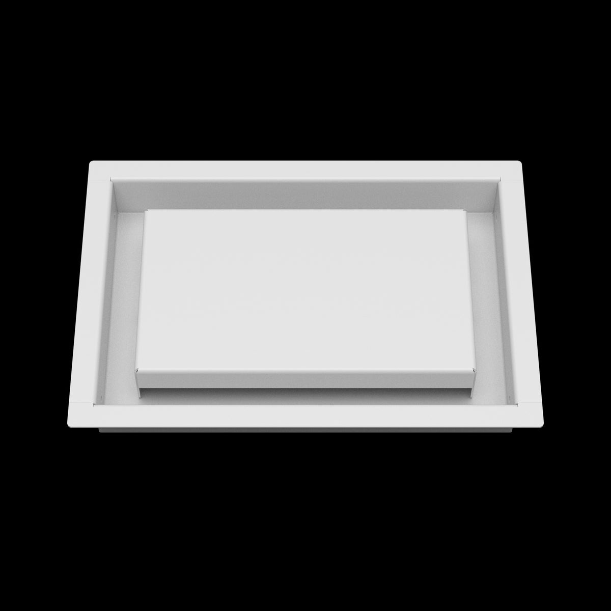 6x9 wall vent cover, front view