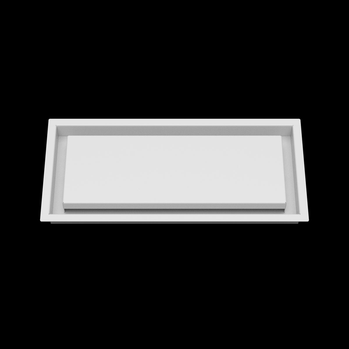 7x16 wall vent cover, front view