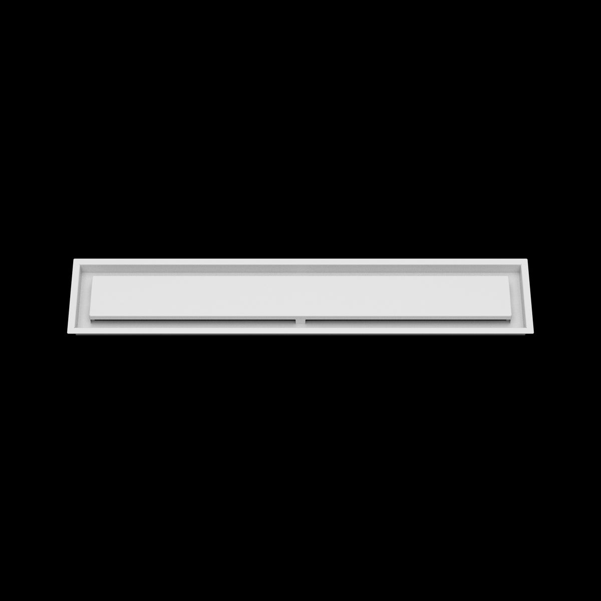 6x35 ceiling vent cover, front view