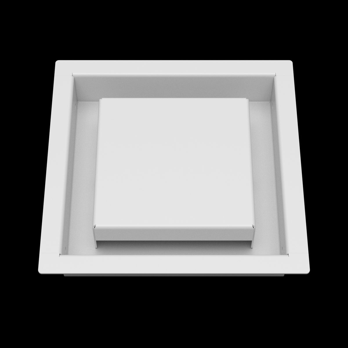 6x6 wall vent cover, front view